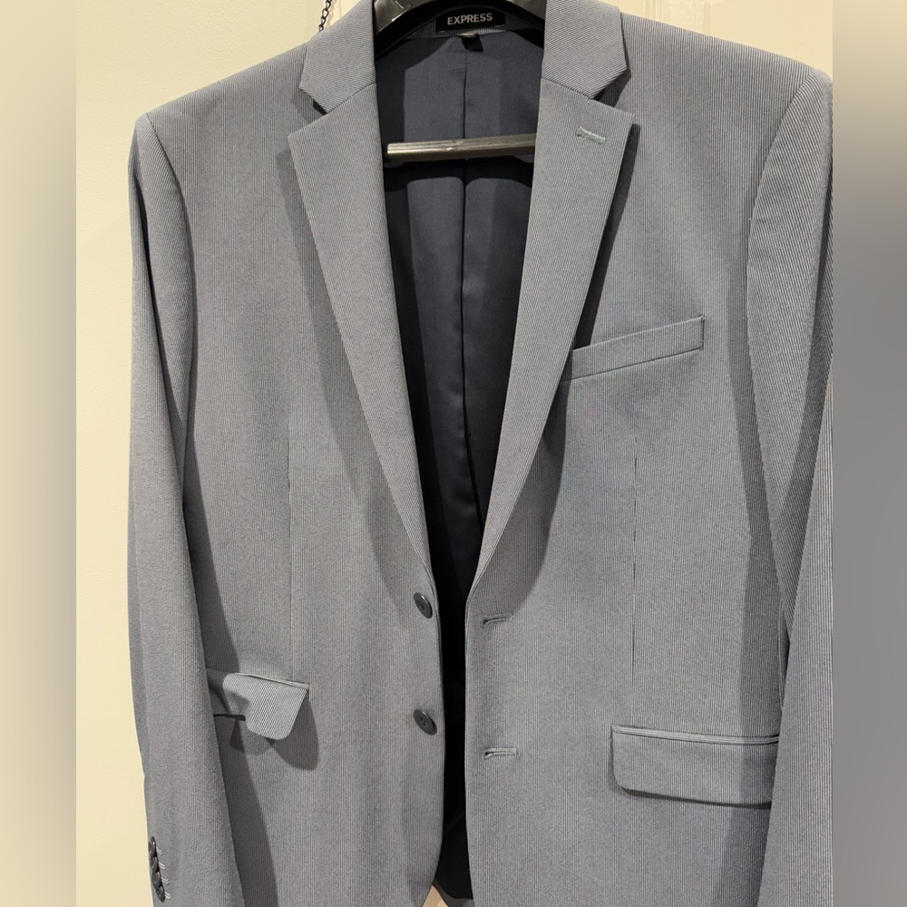 Mens Express Suit Jacket Extra Slim 38S Gray